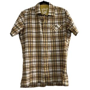 Kuhl Mens Short Sleeve Plaid Size Small